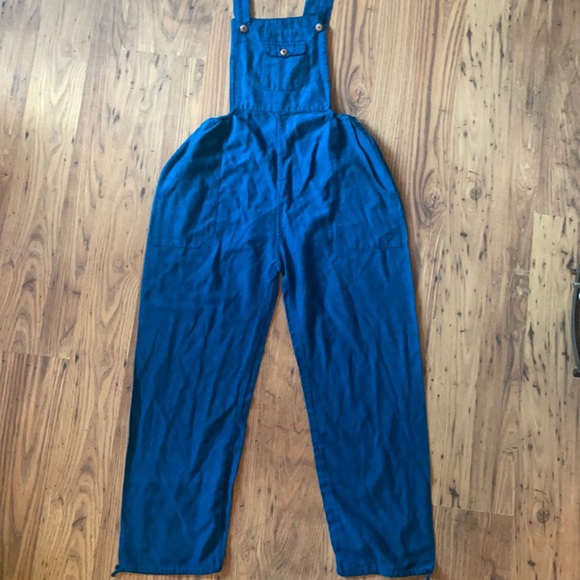 Pants - Blue Cotton Overalls Made in Ecuador